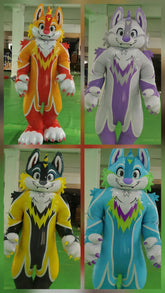 Aufblasbares Tigerkostüm