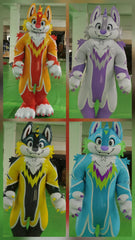 Aufblasbares Tigerkostüm